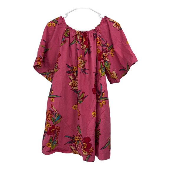 Free People TUNICA JODIE Sunrise Combo Pink Floral Print Mini Dress SZ XS - Picture 12 of 12